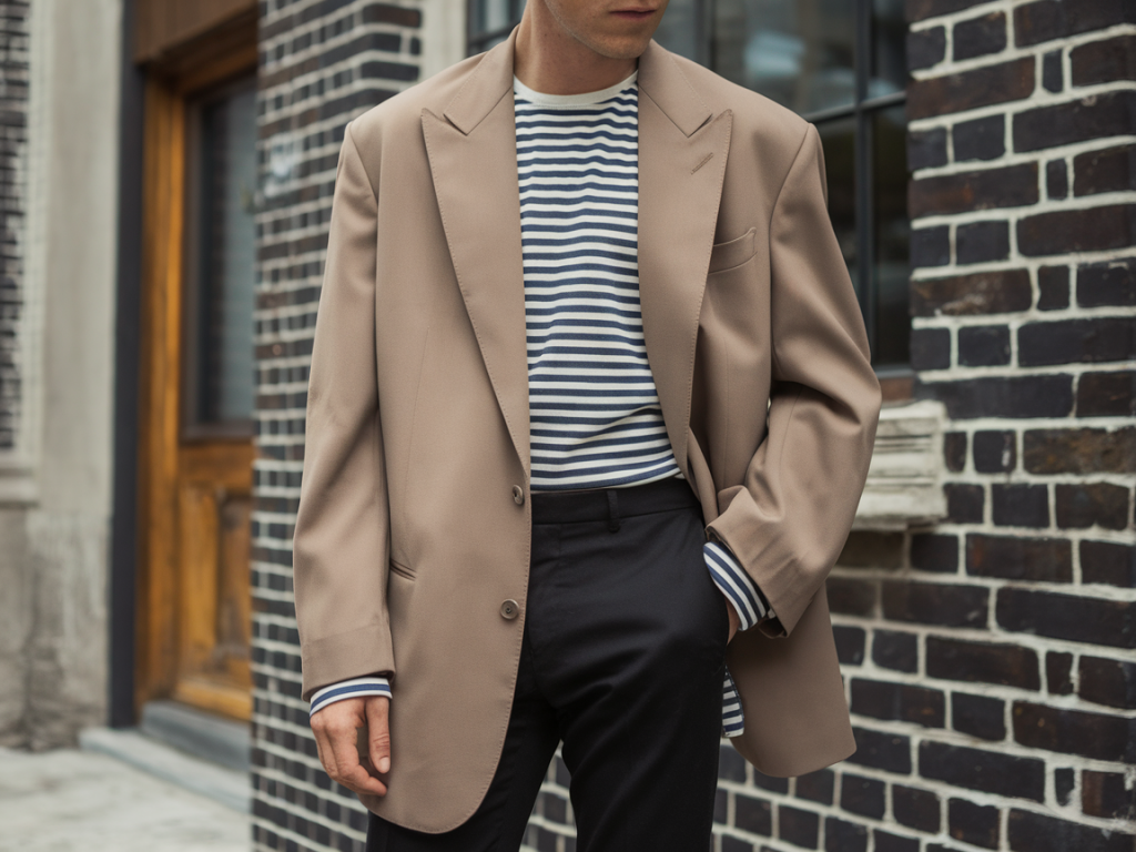 Cómo combinar un blazer oversize con prendas entalladas para mantener proporciones y estilizar la figura