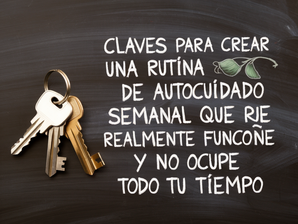 Claves para crear una rutina de autocuidado semanal que realmente funcione y no ocupe todo tu tiempo